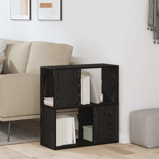 TV szekrény garnitúra Fekete 60 x 24 x 63 cm Faanyag