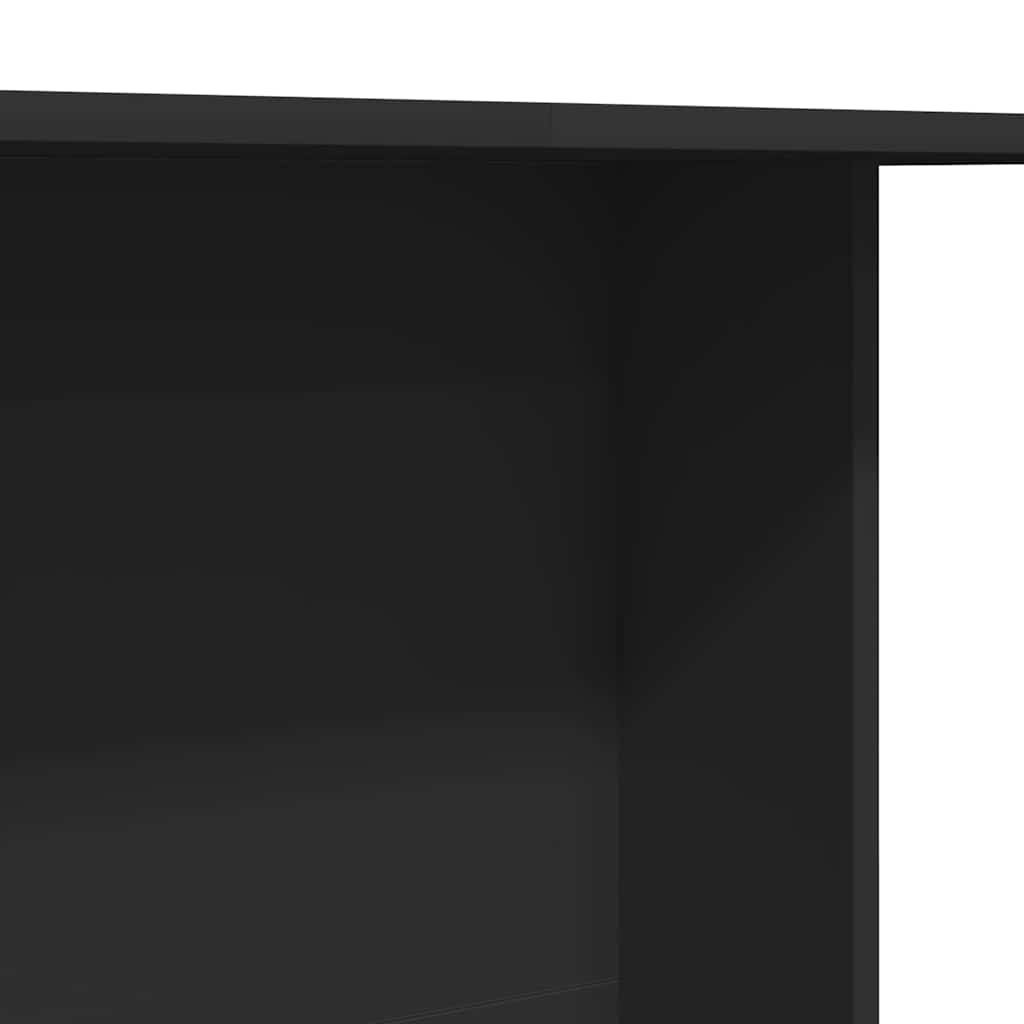 Étkezőasztal Fekete 110 x 60 x 75 cm Faanyag