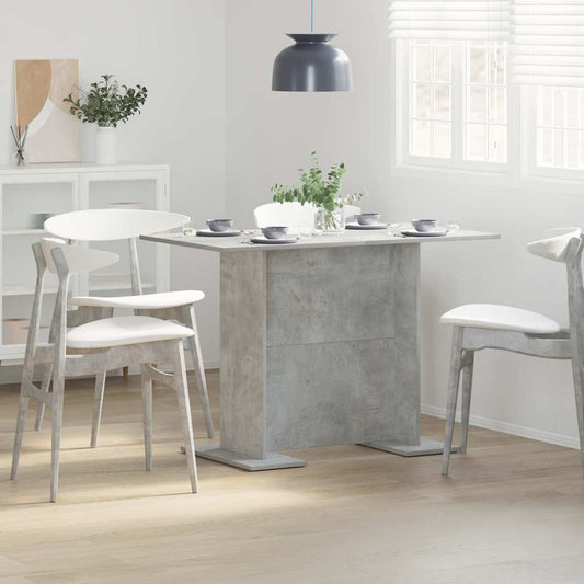 Étkezőasztal Beton Szürke 110 x 60 x 75 cm Faanyag