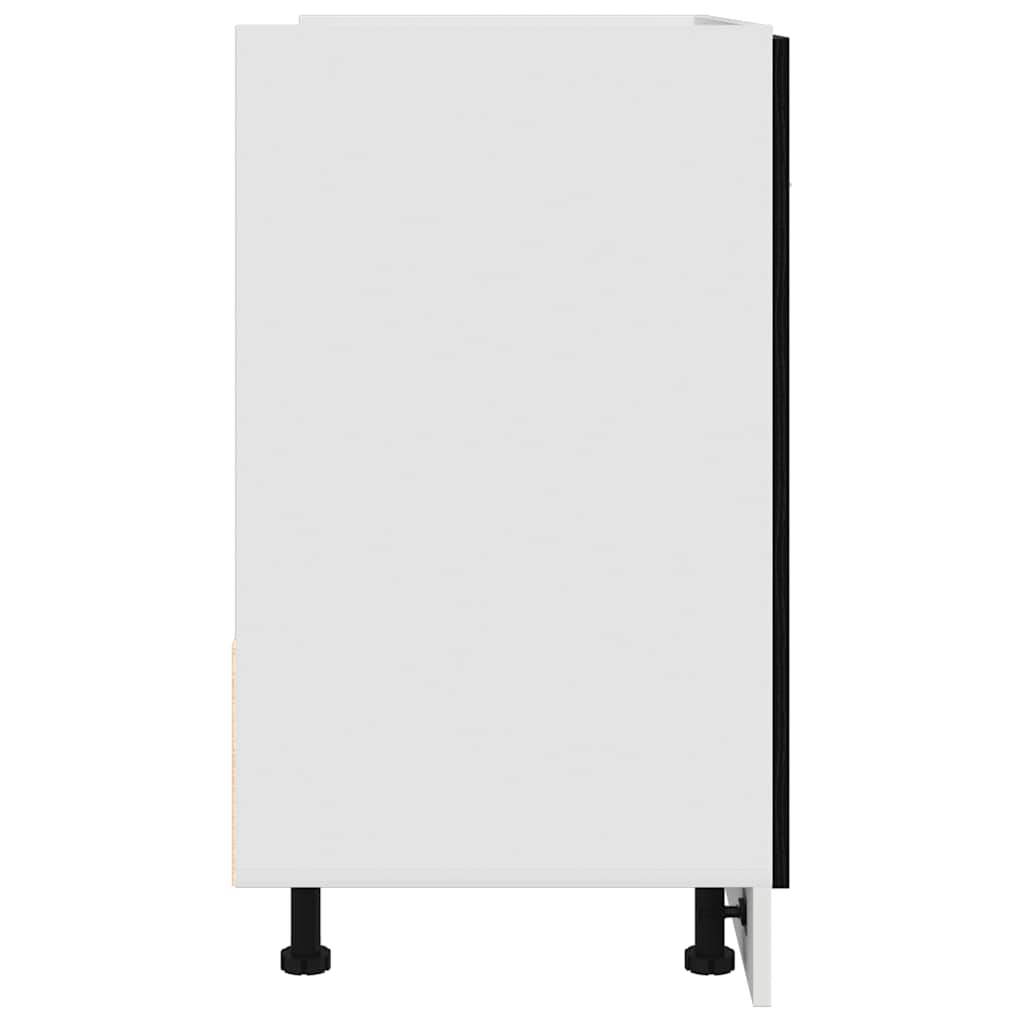 fekete tölgyfa mosogató alsó szekrény 80 x 46 x 81,5 cm