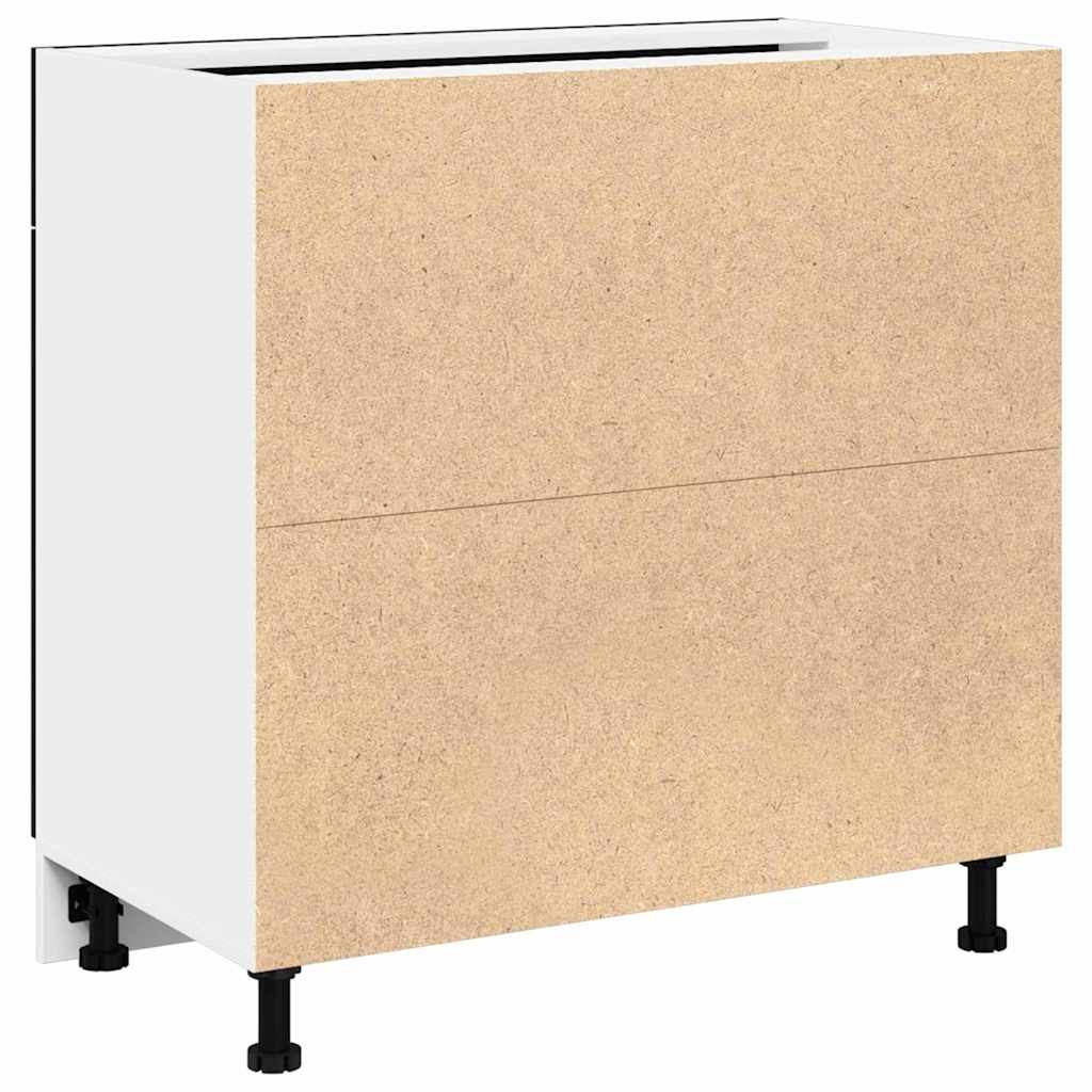 Függő szekrény Fekete tölgy 80 x 31 x 81,5 cm Szerelt Fa
