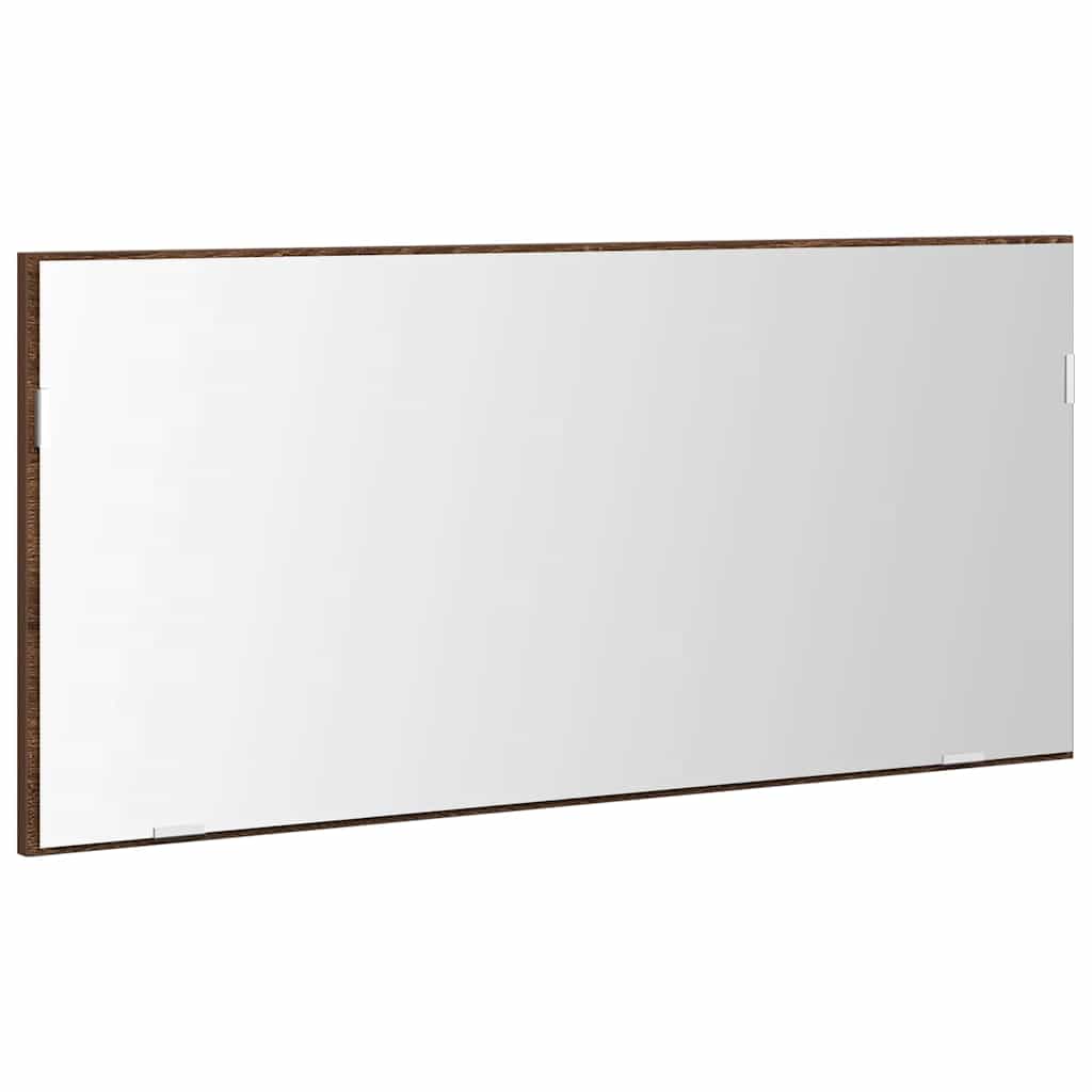 Tükör tükörrel barna tölgy 80 x 37 cm Üveg és Műszaki Fa