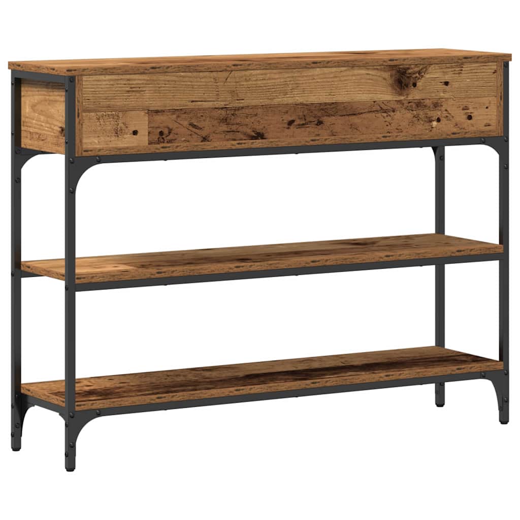 Konzolasztal Öreg fa 100 x 25 x 75 cm Szerelt Fa