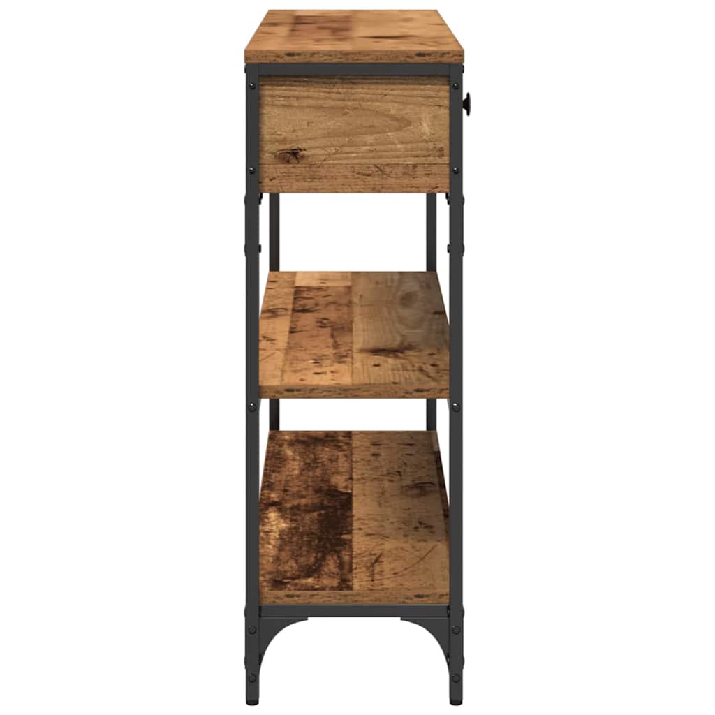 Konzolasztal Öreg fa 100 x 25 x 75 cm Szerelt Fa