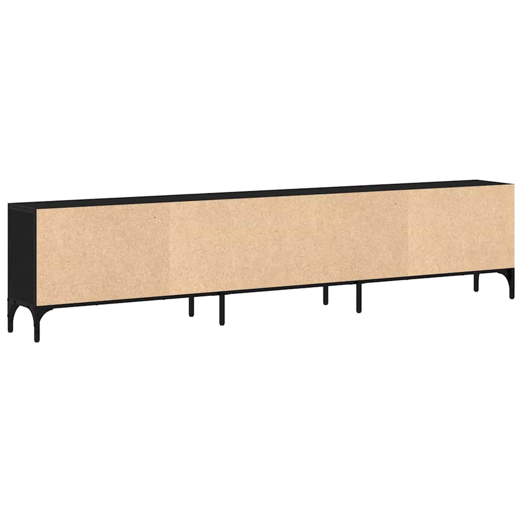 TV szekrény 200 x 25 x 44 cm Musta tammi Szerelt fa