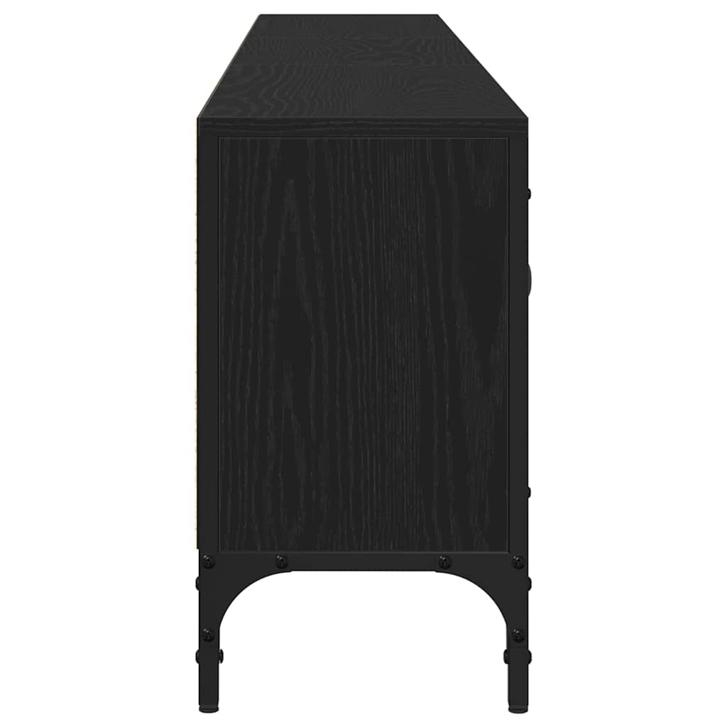 TV szekrény 200 x 25 x 44 cm Musta tammi Szerelt fa