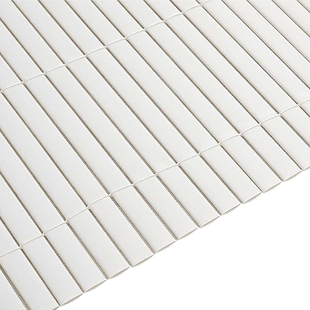 kétoldalas fehér PVC kerti kerítés 1,8 x 5 m