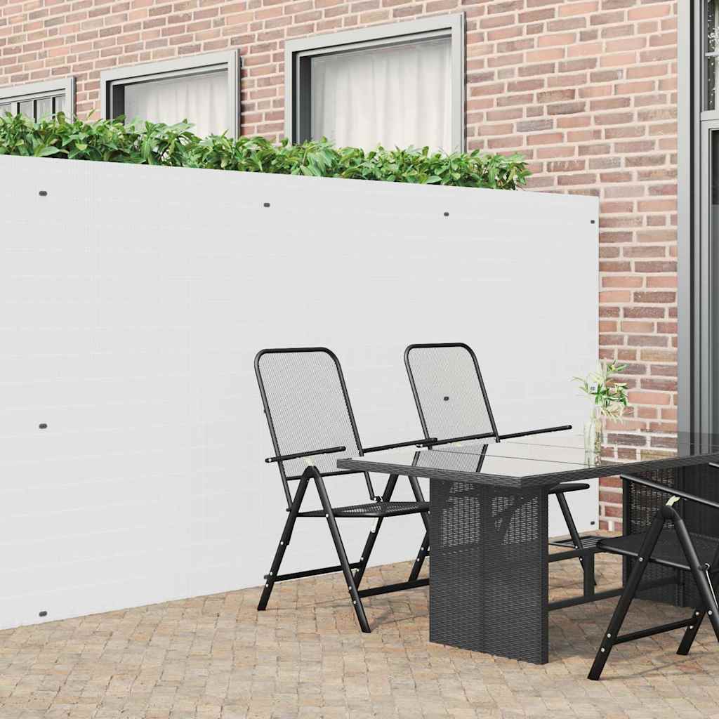 kétoldalas fehér PVC kerti kerítés 1,8 x 5 m