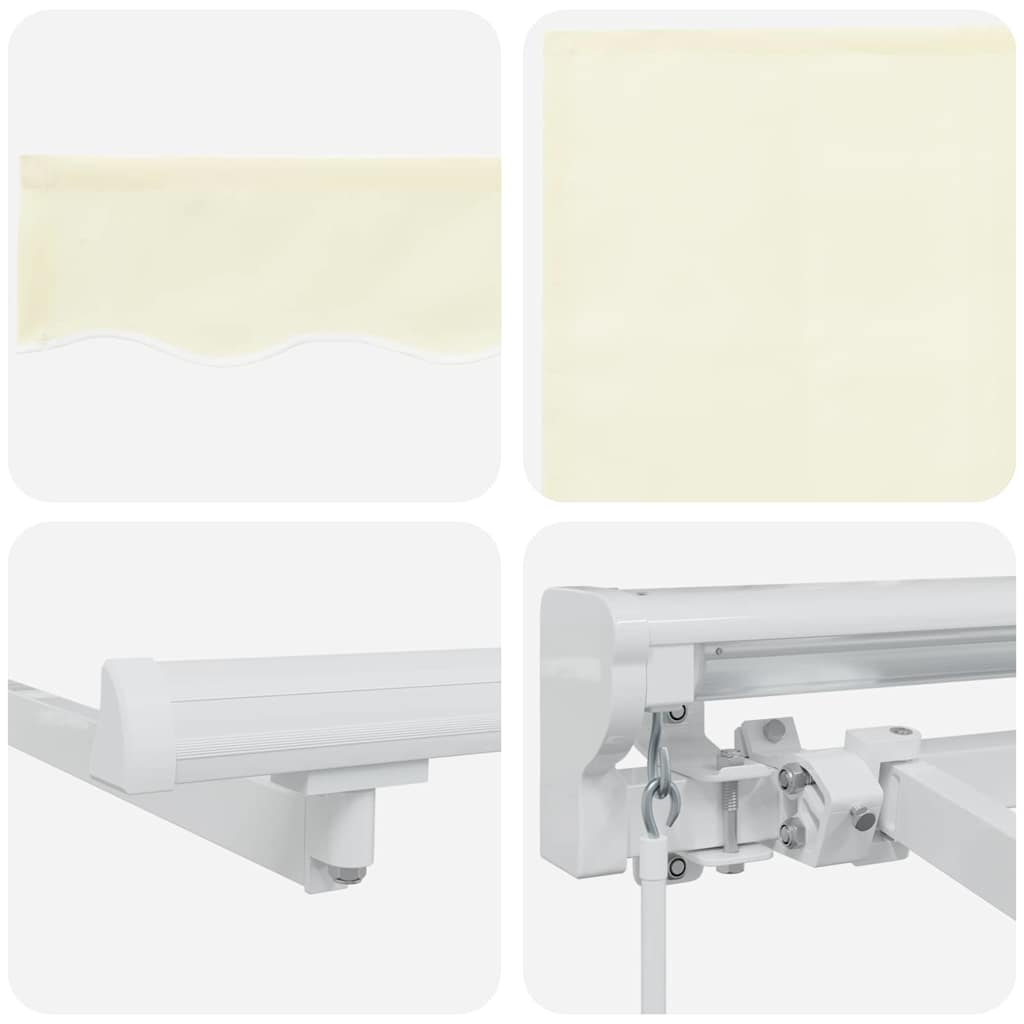 Napernyő keret Krémszínű 250 x 200 cm Poliészter PU bevonattal