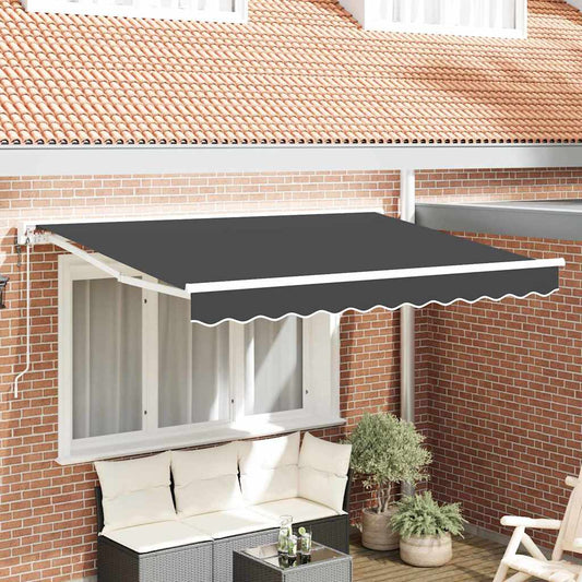Napernyő keret Antracit 250 x 200 cm Poliészter PU bevonattal