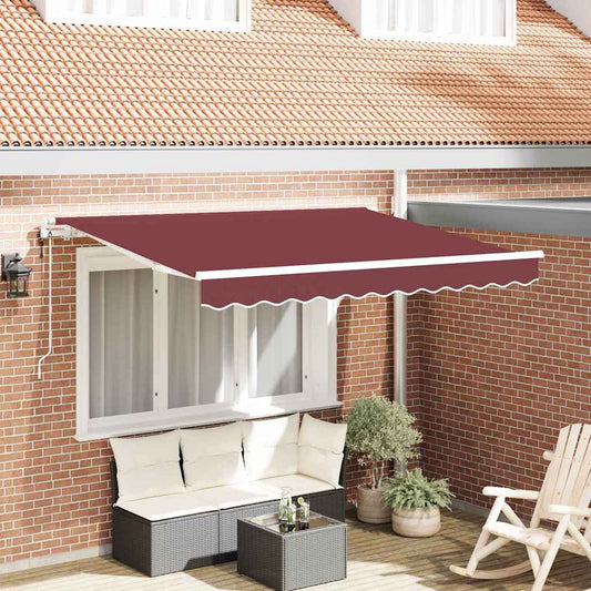 Behúzható napellenző Burgundi 250 x 200 cm szövet