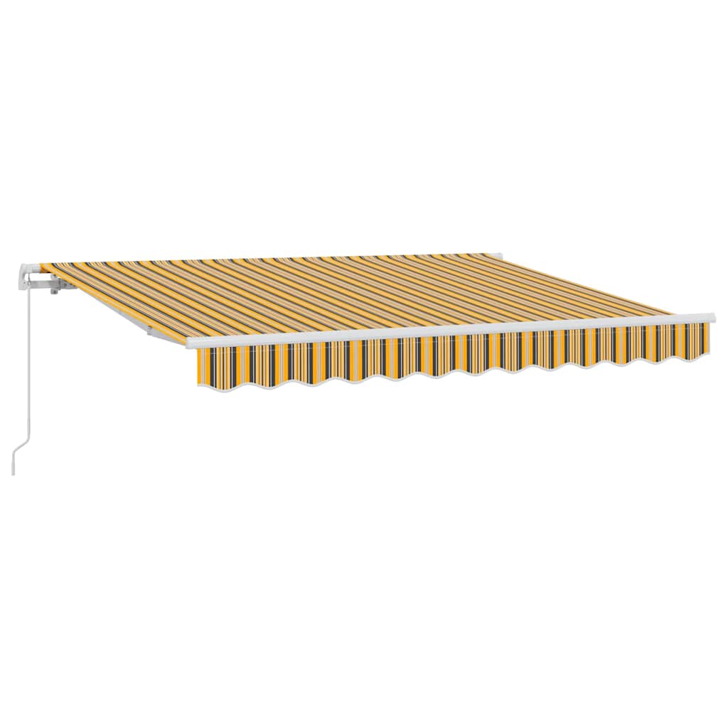 Behúzható napellenző Sárga és Szürke 250 x 200 cm szövet