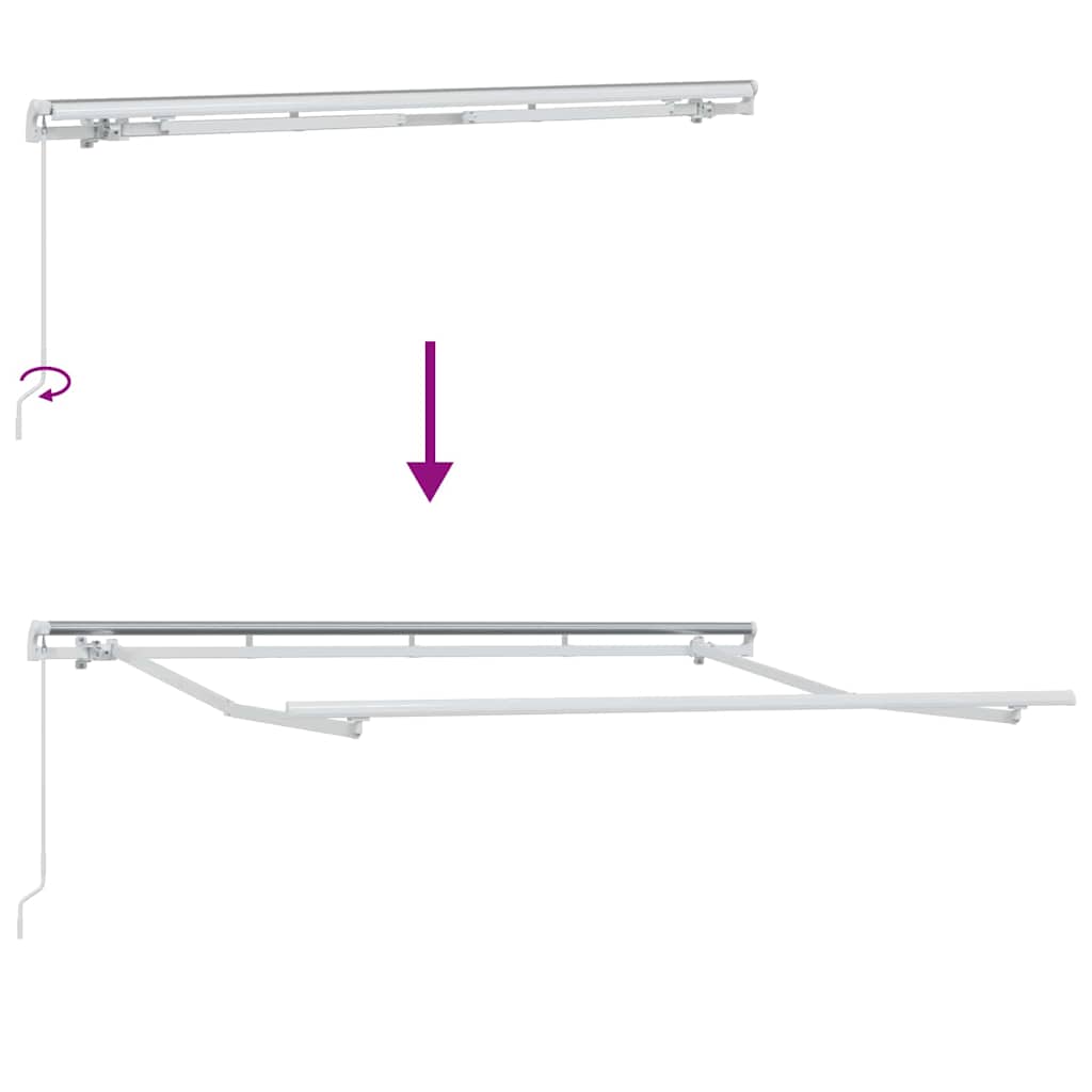 Behúzható napellenző Sárga 300 x 200 cm szövet