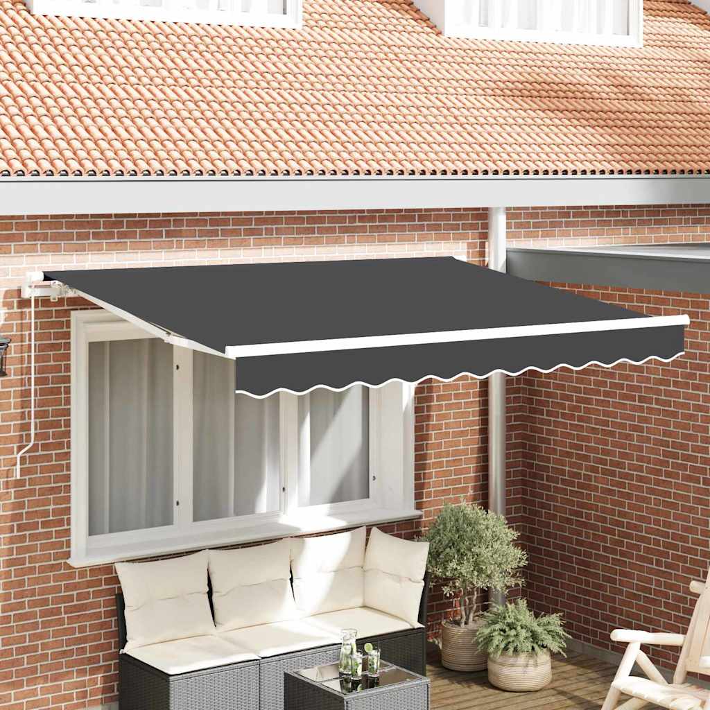 Behúzható napellenző Antracit 300 x 200 cm szövet