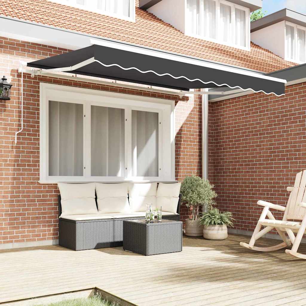 Behúzható napellenző Antracit 300 x 200 cm szövet