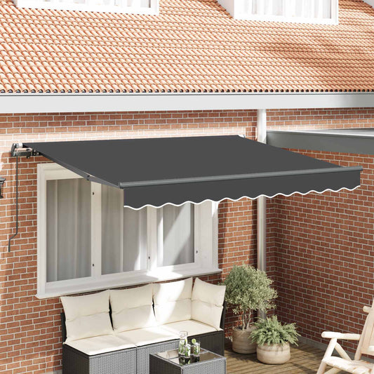 Behúzható napellenző Antracit 300 x 200 cm szövet