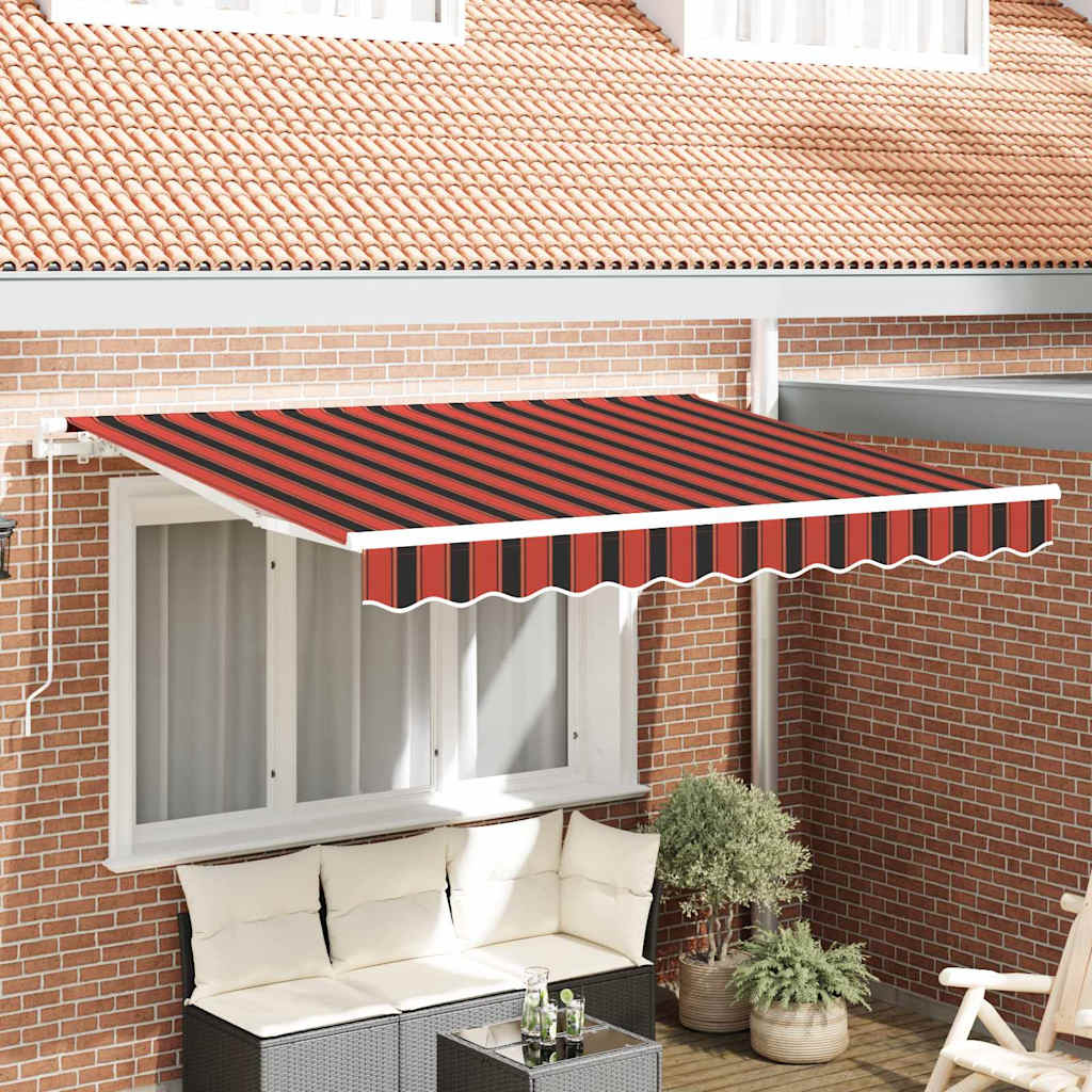 Behúzható napellenző Narancssárga 300 x 200 cm szövet