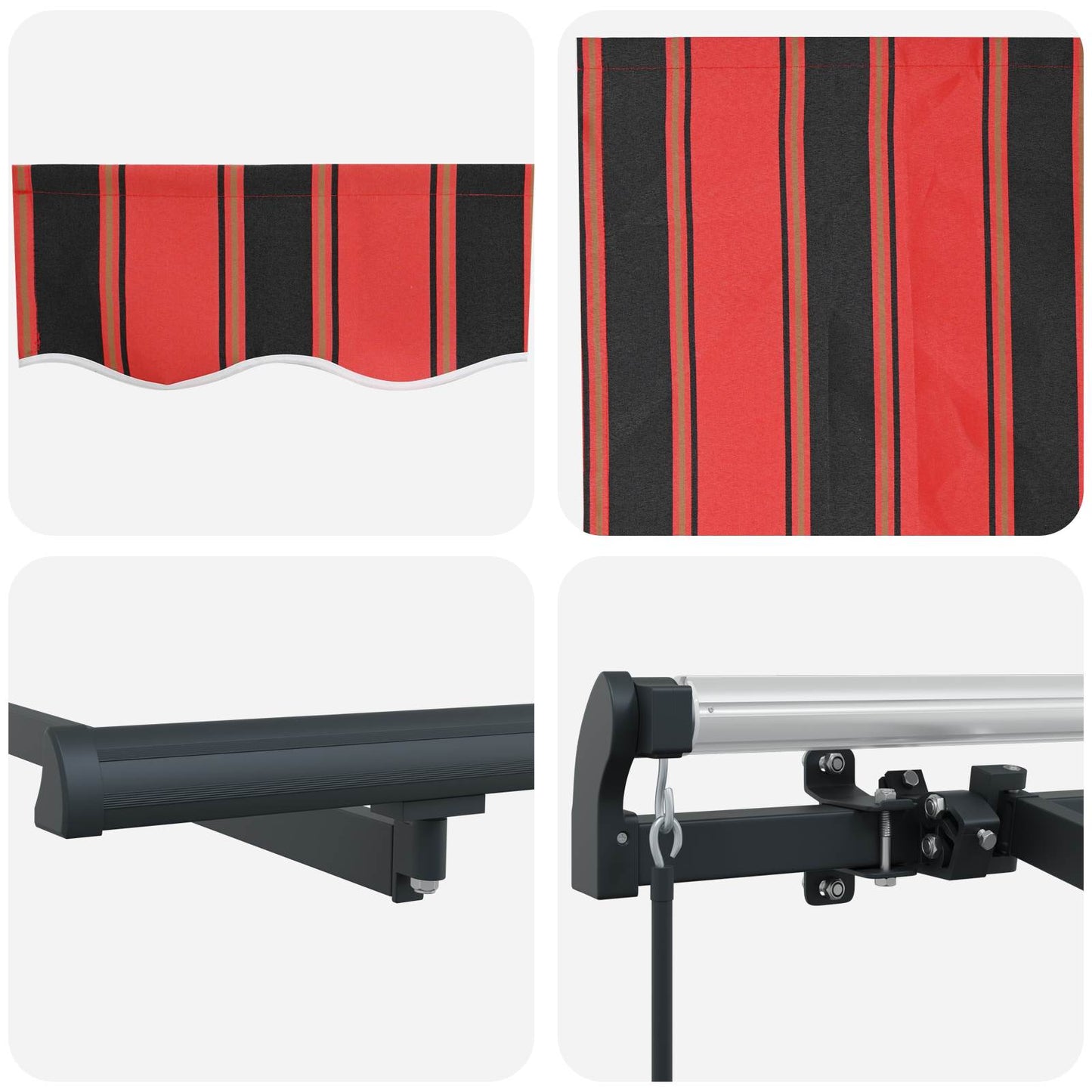 Behúzható napellenző Narancssárga 300 x 200 cm szövet