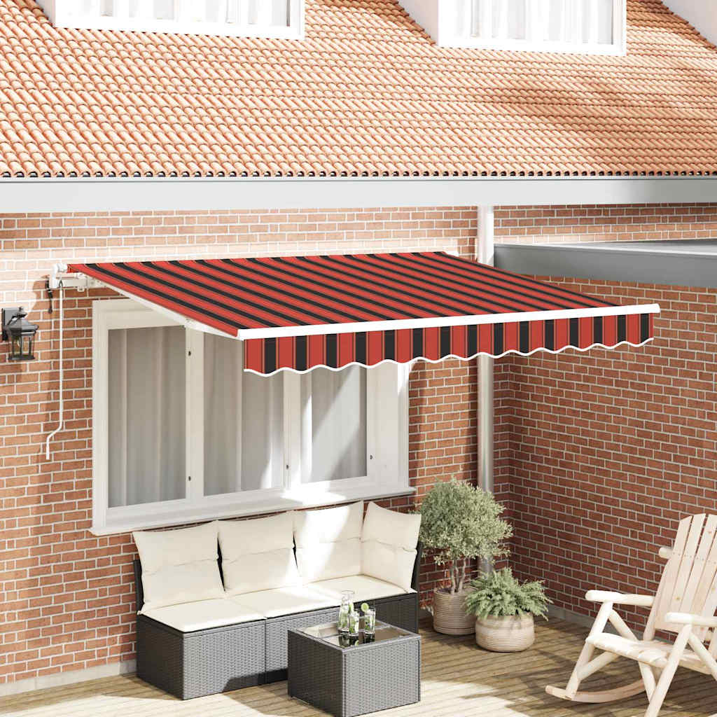 Behúzható napellenző Narancssárga 300 x 200 cm szövet