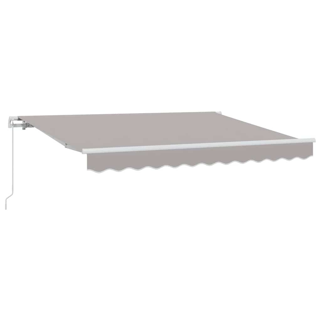 Behúzható napellenző Világosszürke 300 x 200 cm szövet