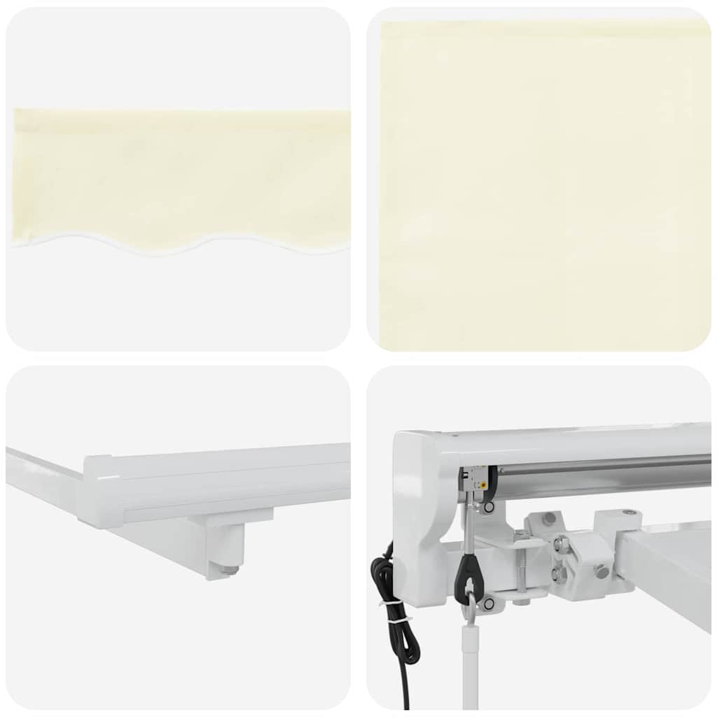 Napernyő keret Krém 350 x 200 cm Poliészter PU bevonattal