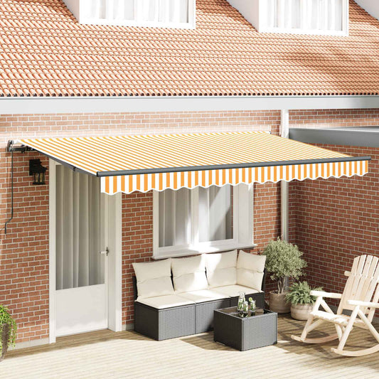 Behúzható napellenző Sárga 350 x 200 cm szövet
