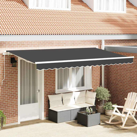 Behúzható napellenző Antracit 350 x 200 cm szövet