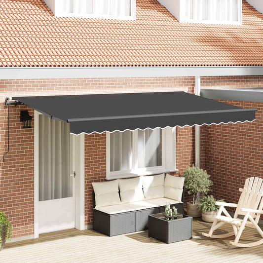 Behúzható napellenző Antracit 350 x 200 cm szövet