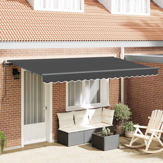 Behúzható napellenző Antracit 350 x 200 cm szövet