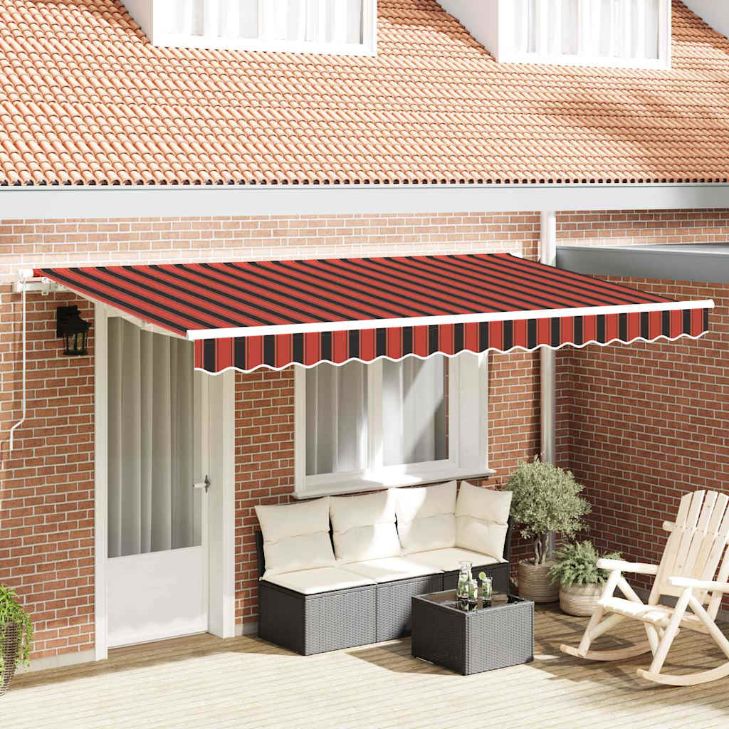 Behúzható napellenző Narancssárga 350 x 200 cm szövet
