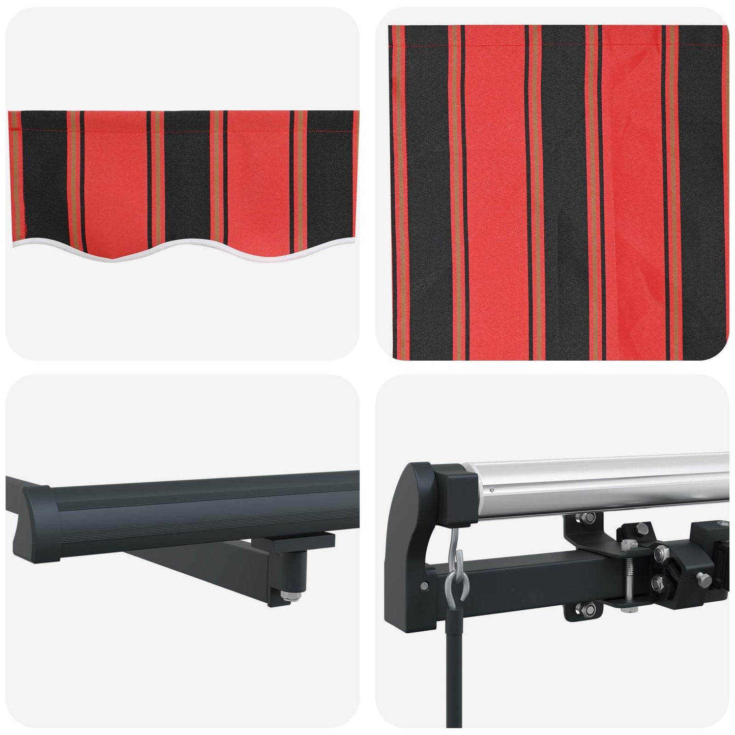 Behúzható napellenző Narancssárga 350 x 200 cm szövet
