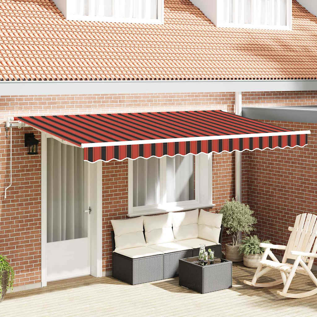 Behúzható napellenző Narancssárga 350 x 200 cm szövet