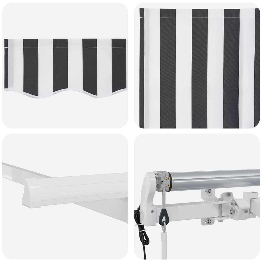 Behúzható napellenző Antracit 350 x 200 cm szövet