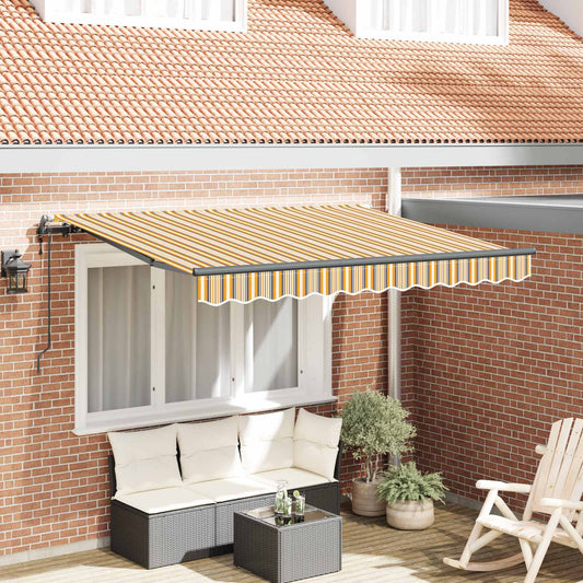 Behúzható napellenző Sárga 350 x 200 cm szövet