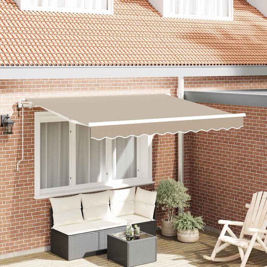 Behúzható napellenző Bézs 350 x 200 cm szövet