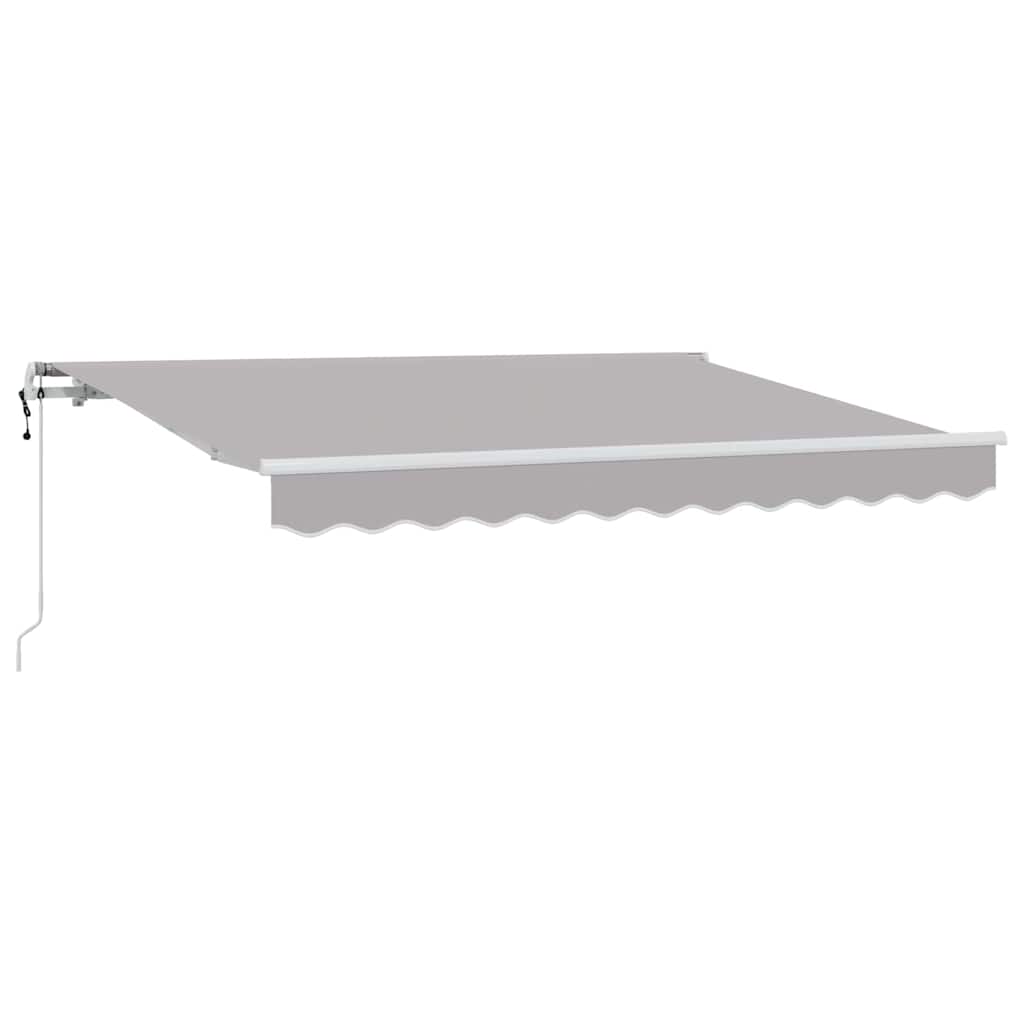 Behúzható napellenző Világosszürke 350 x 200 cm szövet