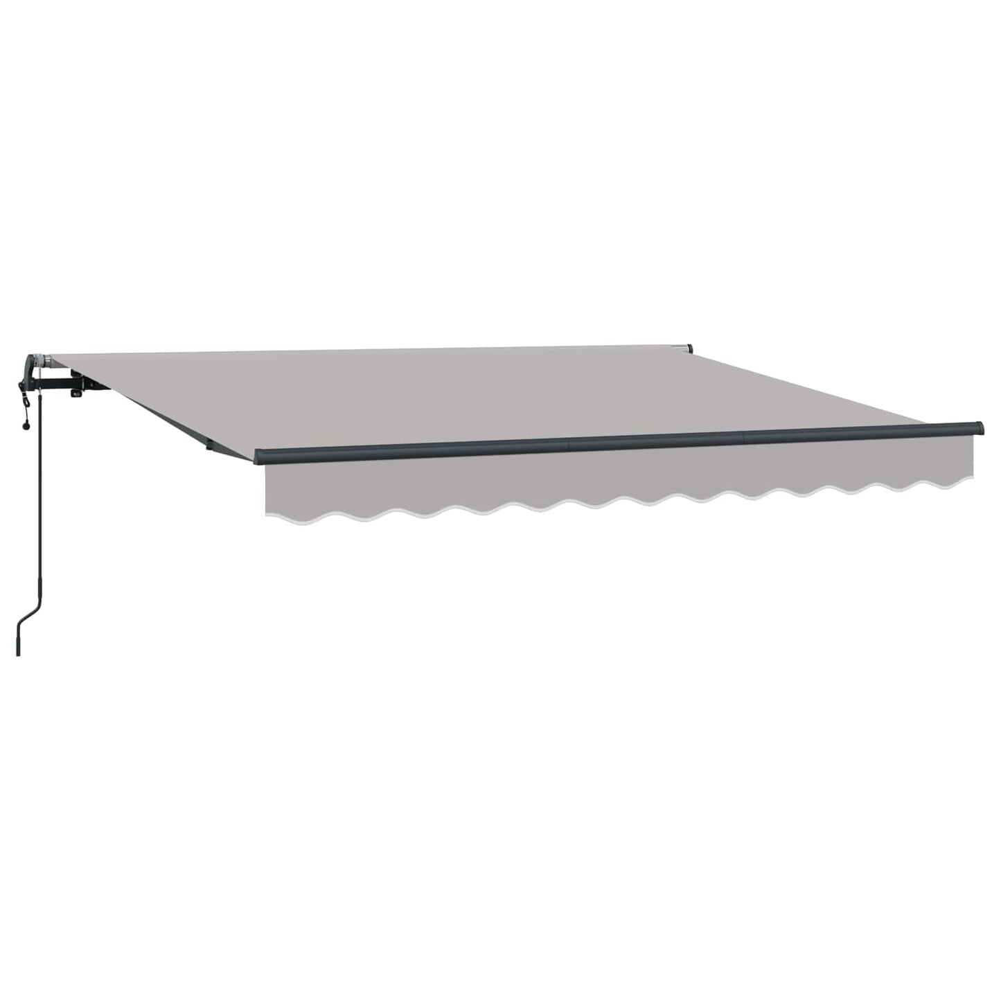 Behúzható napellenző Világosszürke 350 x 200 cm szövet