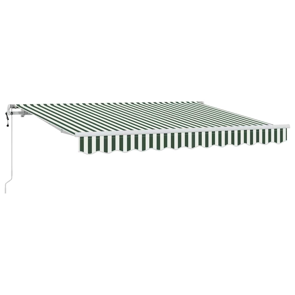 Behúzható napellenző Zöld 350 x 200 cm szövet