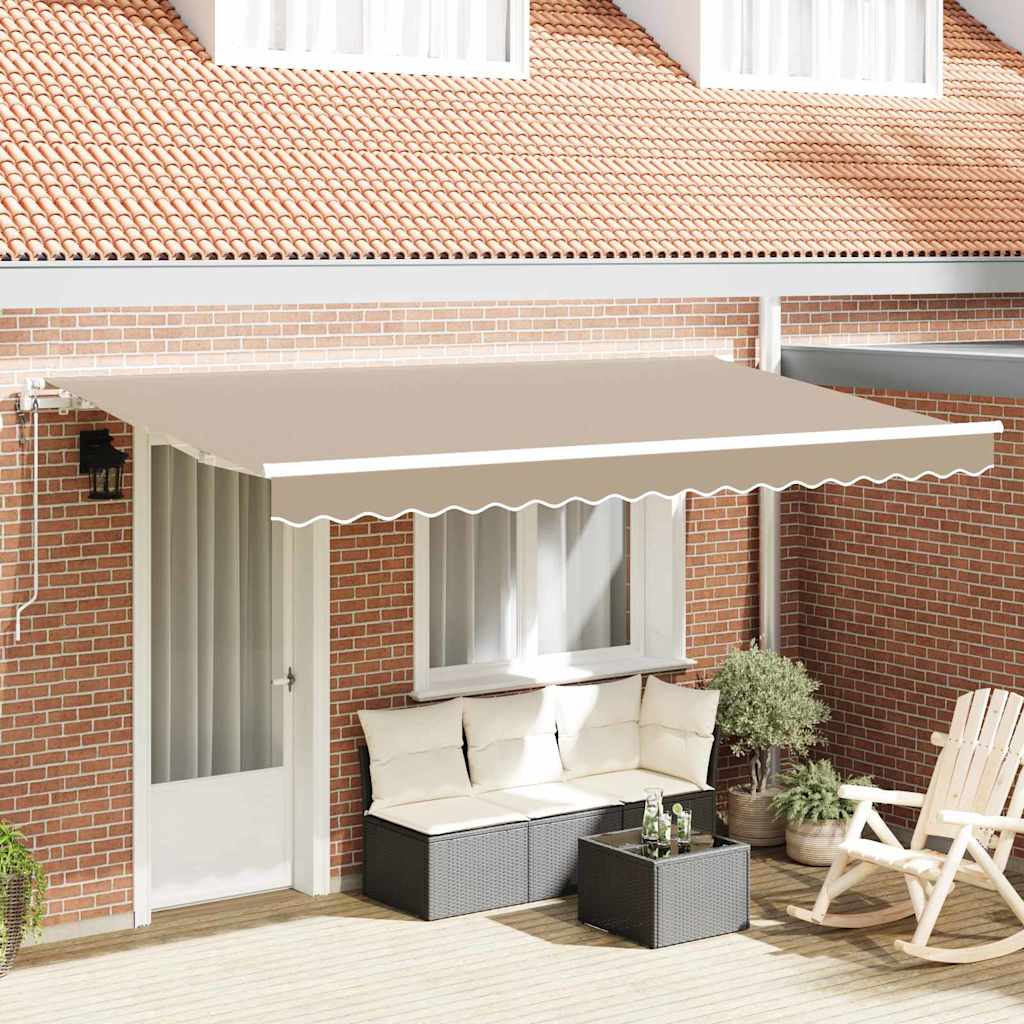 Behúzható napellenző Bézs 400 x 200 cm szövet