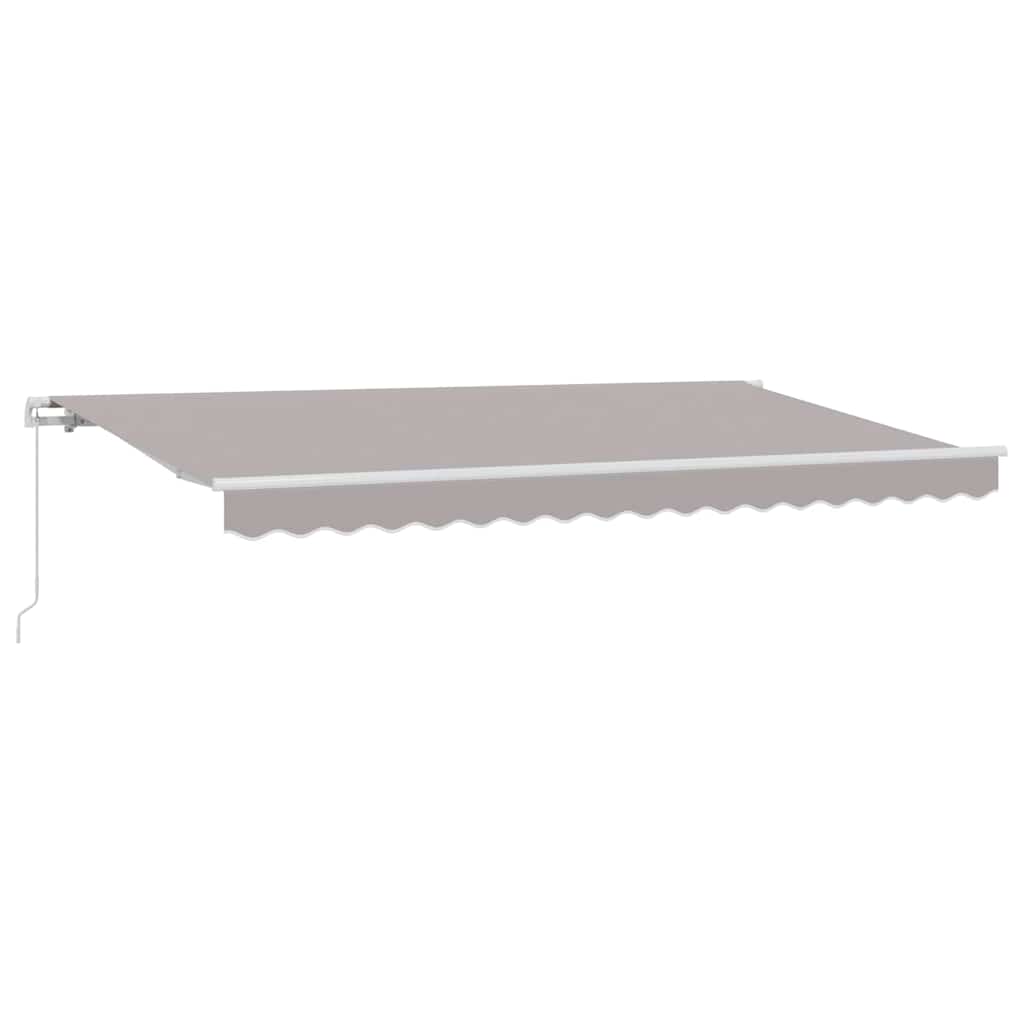 Behúzható napellenző Világosszürke 400 x 200 cm szövet