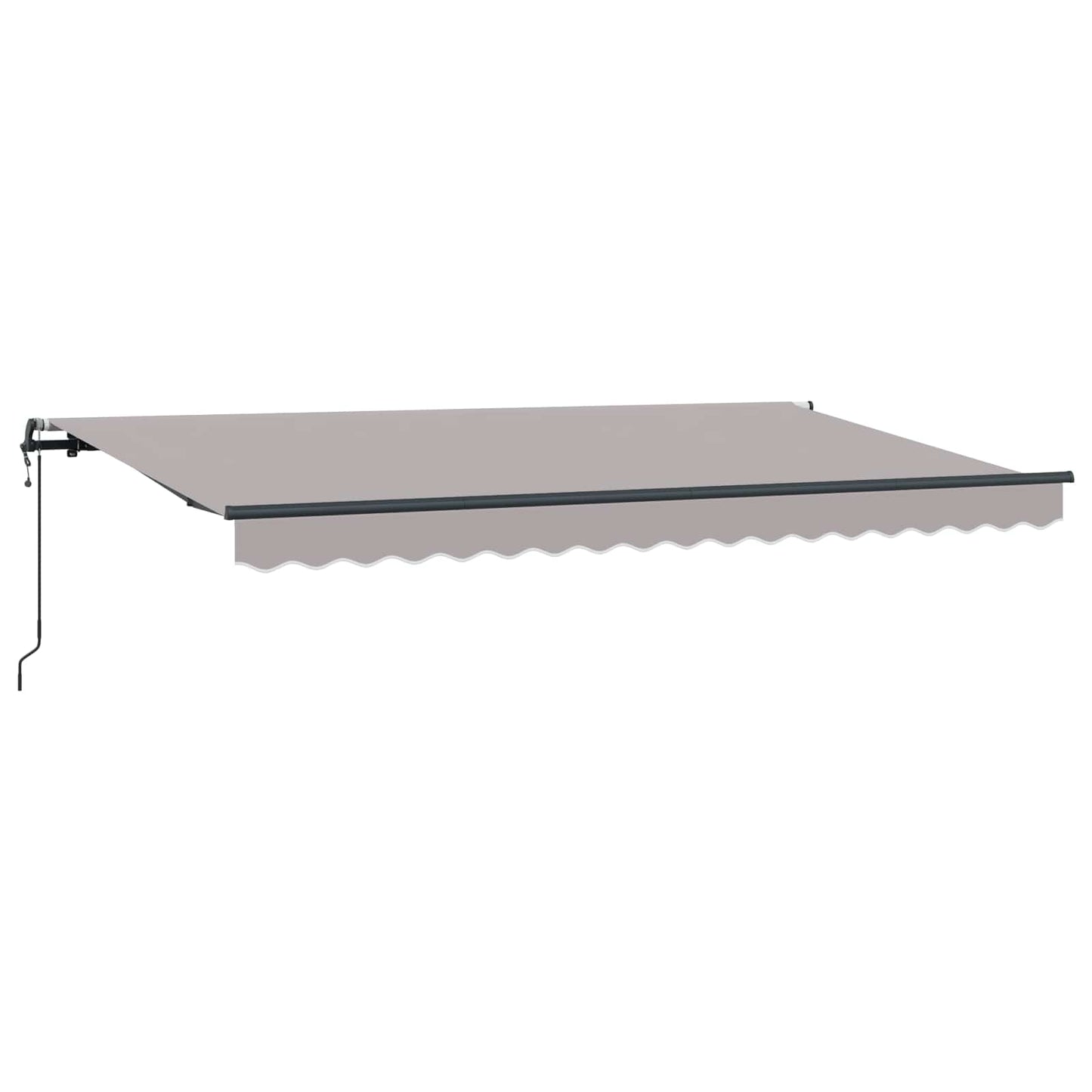 Behúzható napellenző Világosszürke 400 x 200 cm szövet