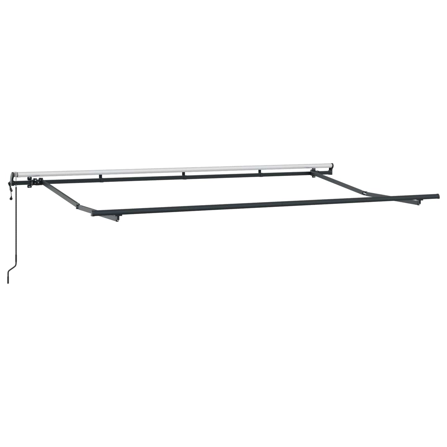 Behúzható napellenző Világosszürke 400 x 200 cm szövet