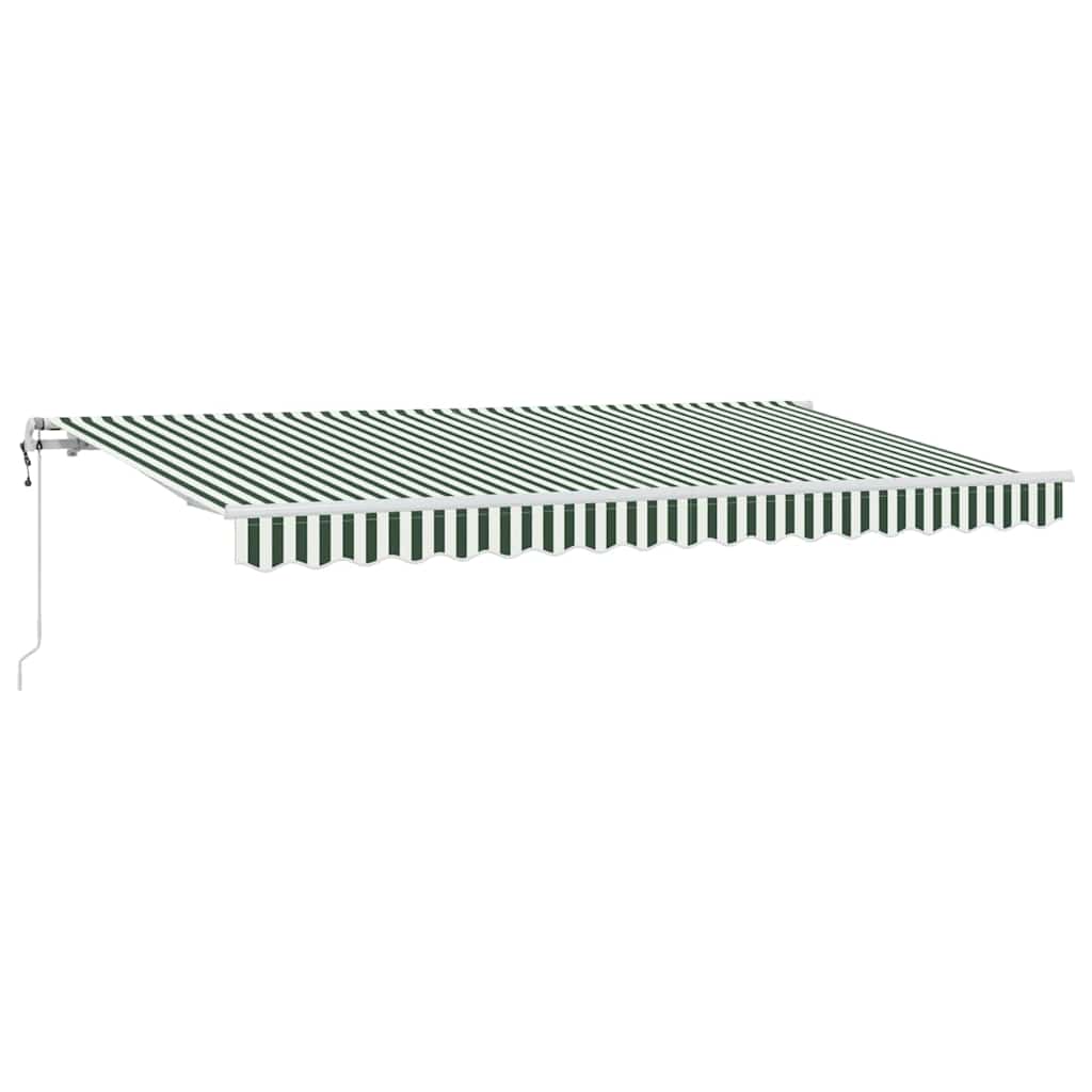 Behúzható napellenző Zöld 400 x 200 cm szövet