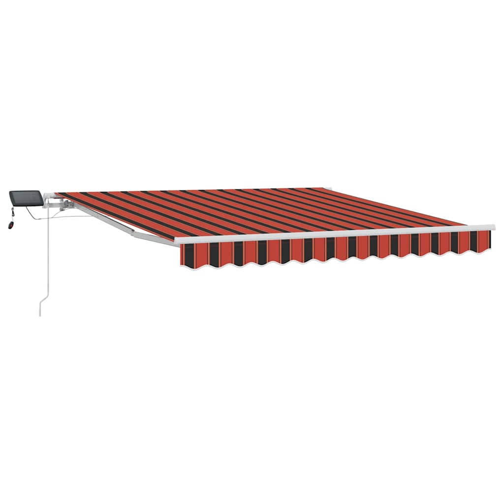 Behúzható napellenző narancssárga és barna 300 x 250 cm