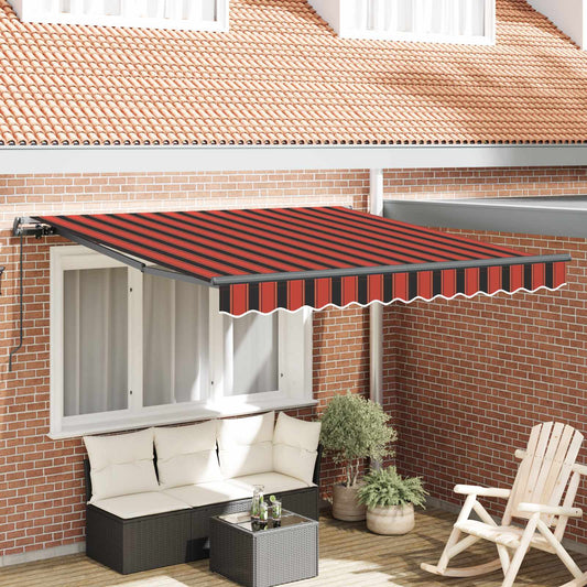 Behúzható napellenző narancssárga és barna 300 x 250 cm