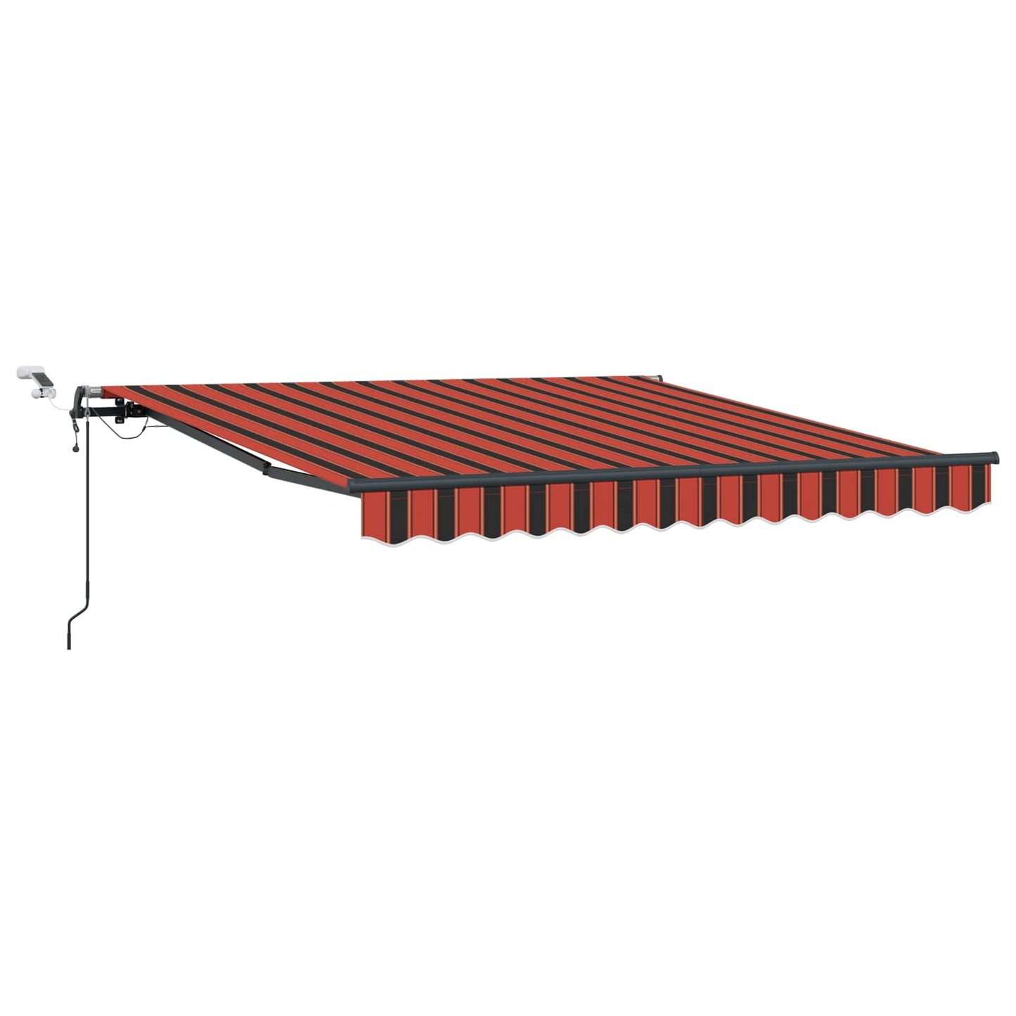 Behúzható napellenző narancssárga és barna 300 x 250 cm