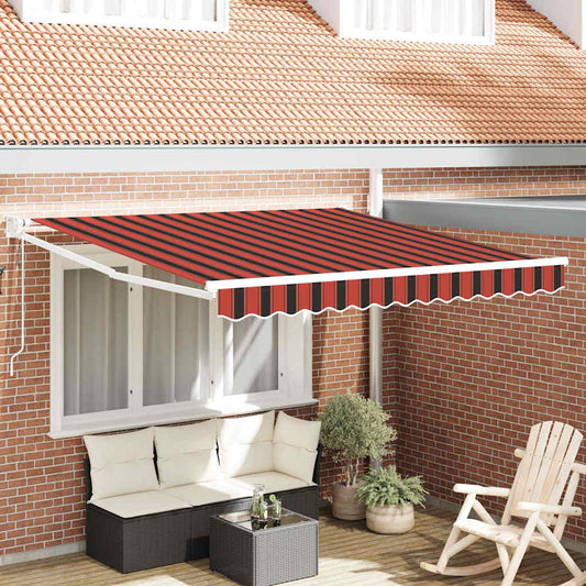 Behúzható napellenző Narancs és Barna 300 x 250 cm