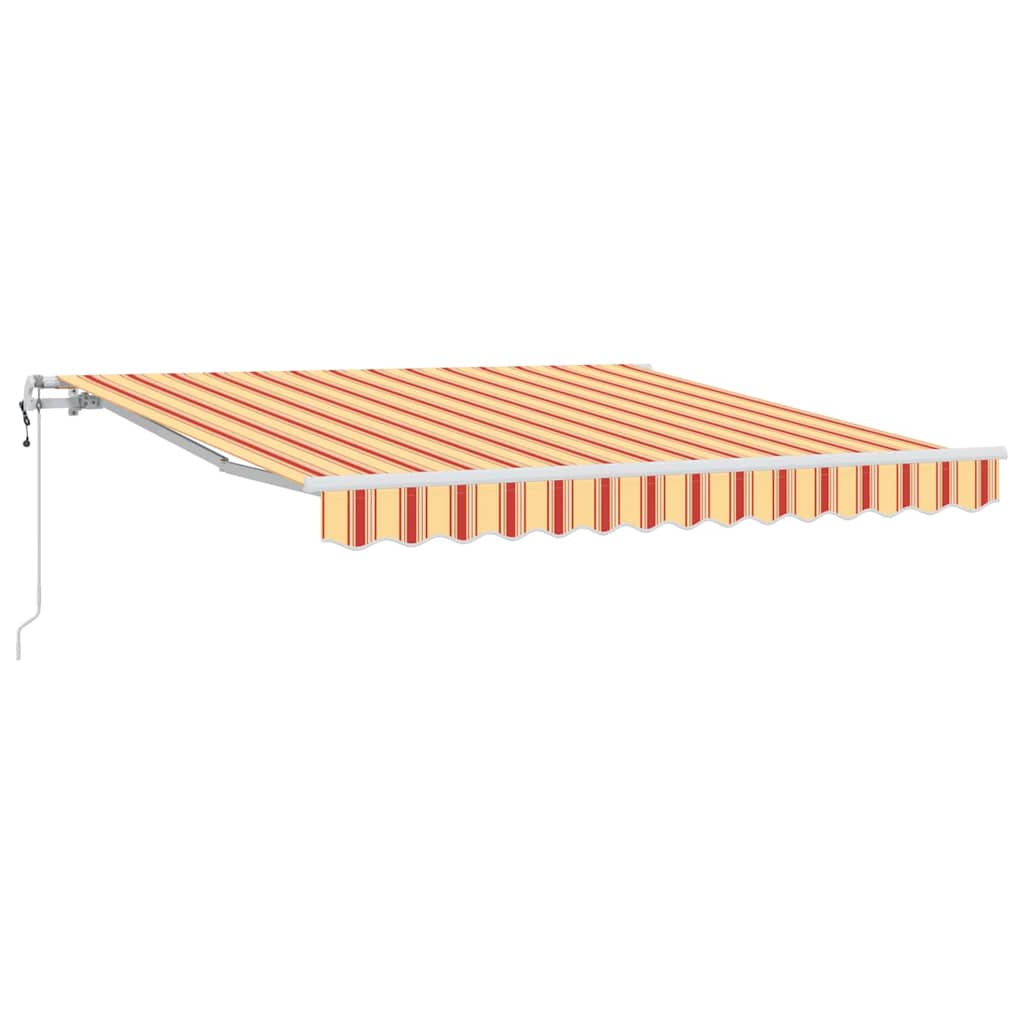 Behúzható napellenző Sárga és narancs 300 x 250 cm
