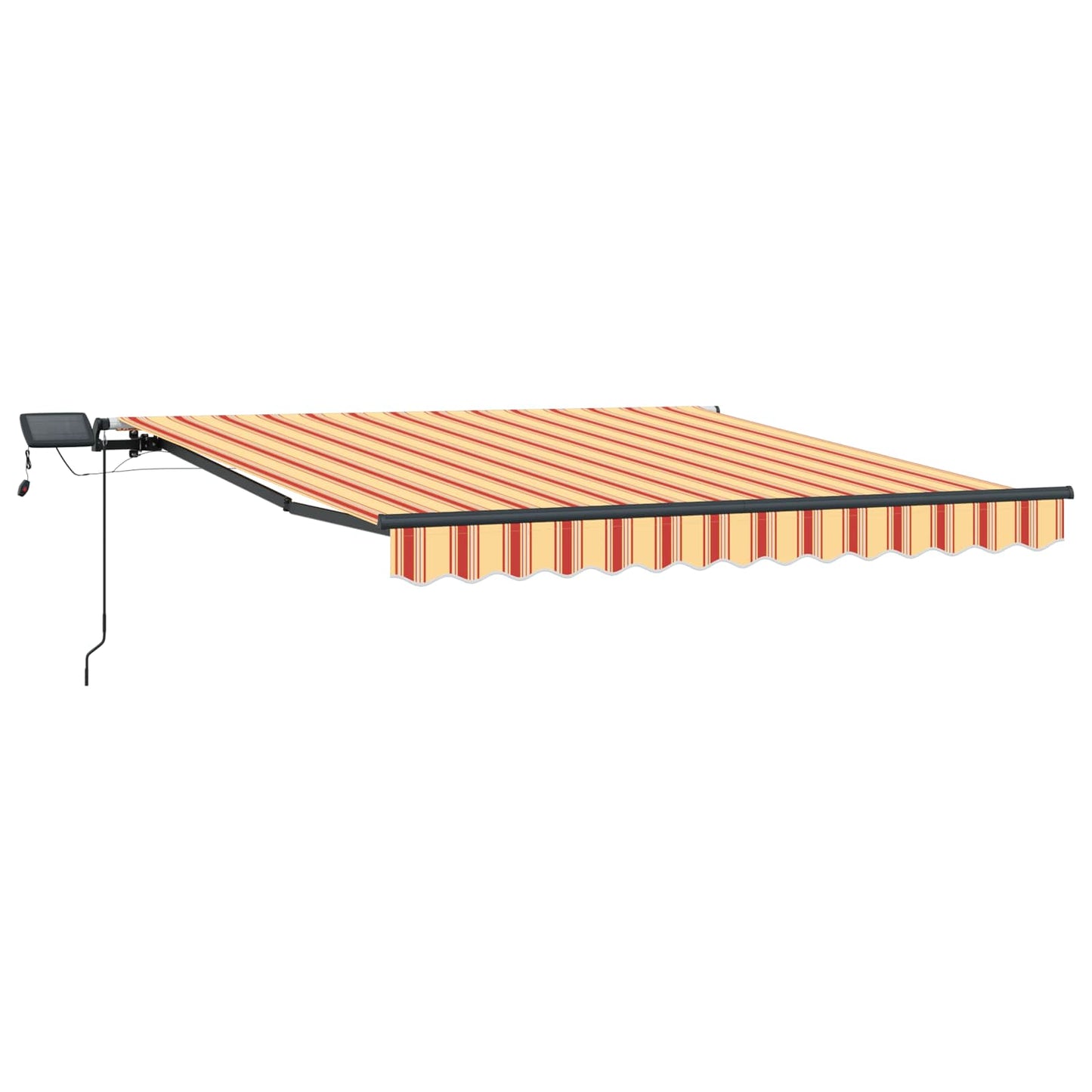 Behúzható napellenző Sárga és narancs 300 x 250 cm
