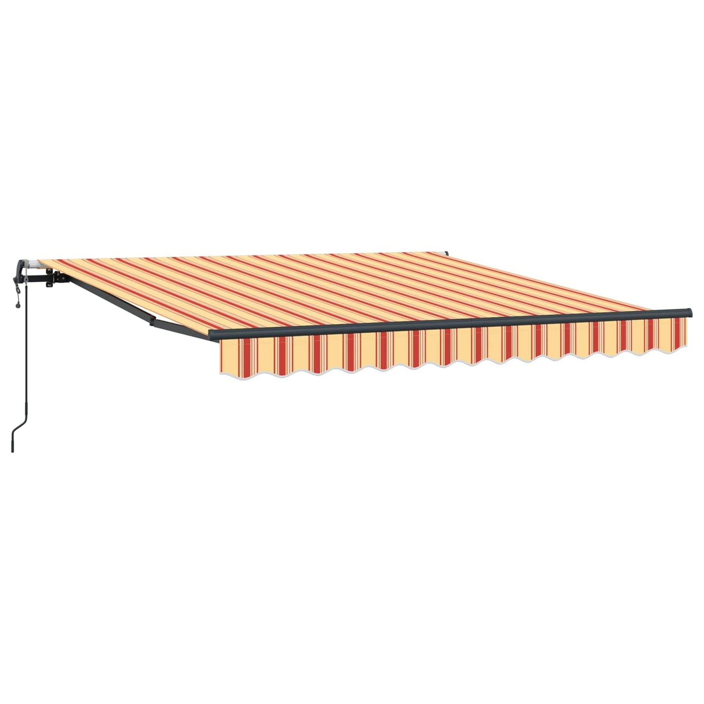 Behúzható napellenző Sárga és narancs 300 x 250 cm